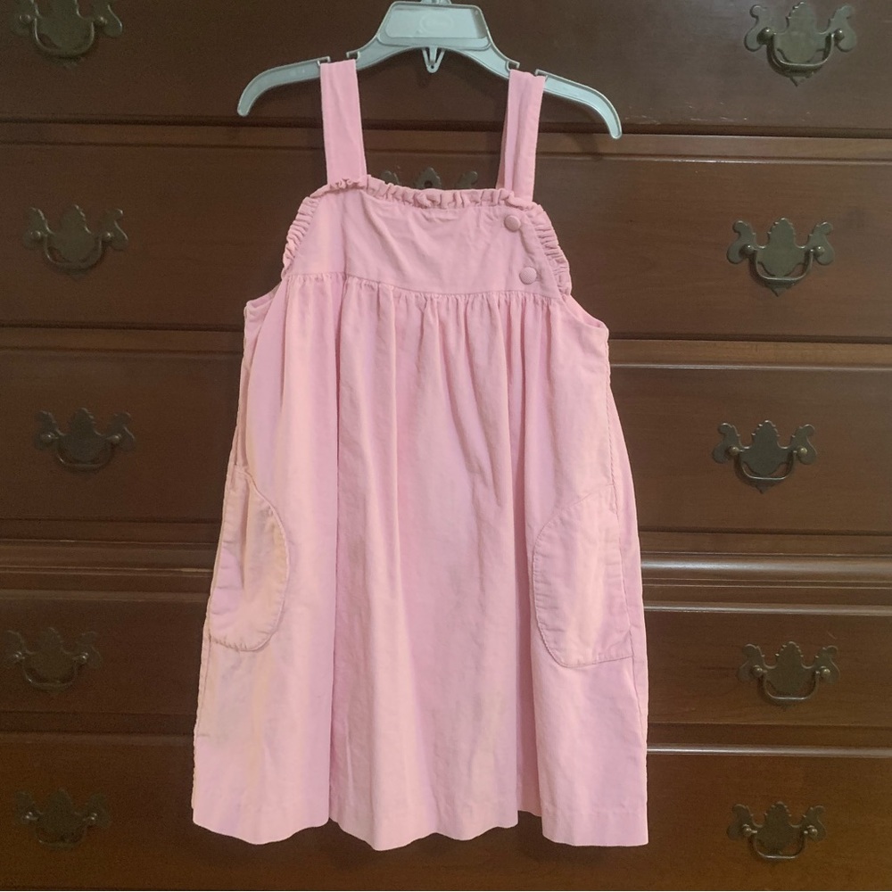 Little English pink corduroy jumper size 6